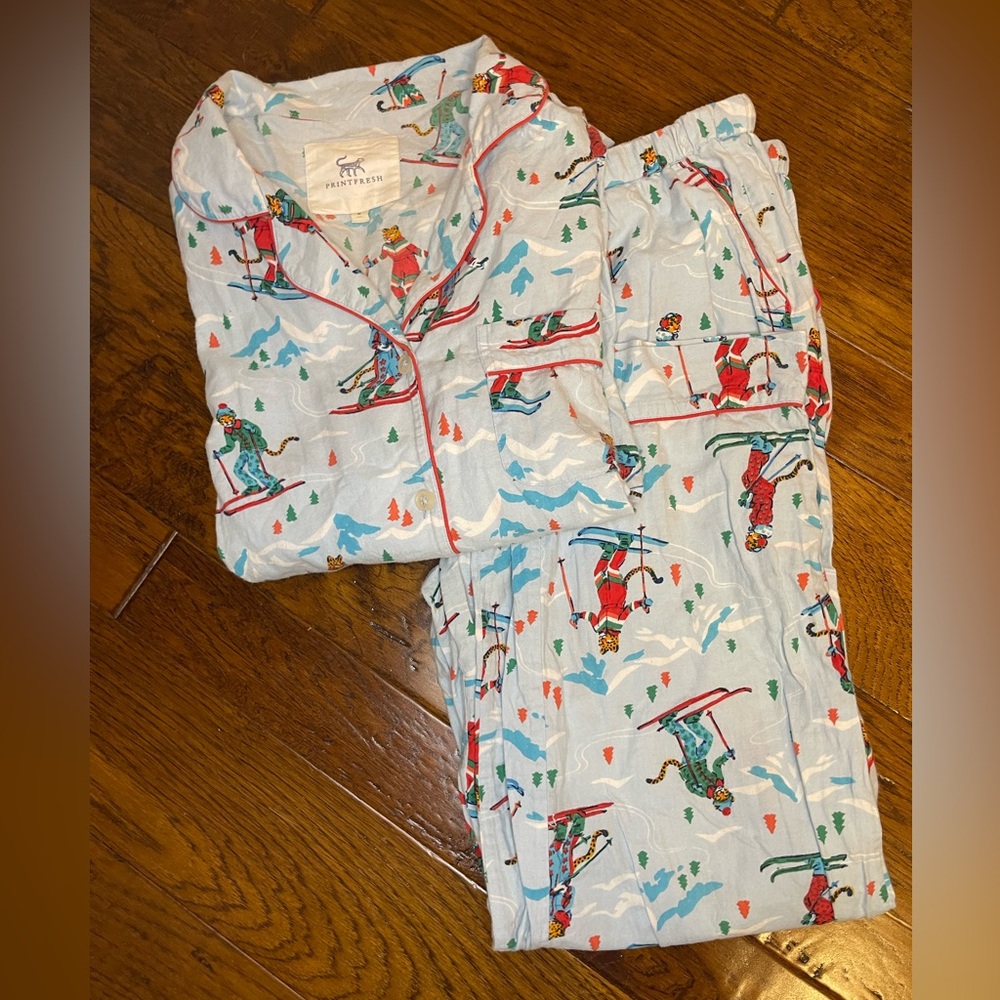 Printfresh Long Set- Hit the Slopes medium, lightweight flannel